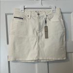 Calvin Klein Creamy White Denim Skirt Photo 0