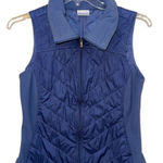 Columbia Women's Quilted Puffer Fleece Full Zip Winter Vest Blue Size Medium Photo 0