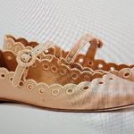 Larroude Blair Broderie Ballet Flat In Tan Leather Size 9.5 Photo 0