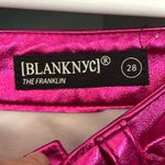 BLANK NYC [] NWT Hot Pink Faux Leather Wide Leg Franklin Pant Photo 9