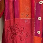 Alfred Dunner Vintage Patchwork Linen Jacket 14 Shacket Photo 4