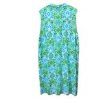 Talbots  Green Medallion Effortless Jersey Polo Sleeveless Dress Size 2X Photo 6