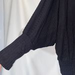 Fantastic Fawn Black Button Front Top Medium Photo 3