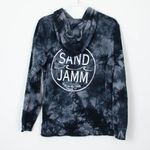 Sand Jam Womens Tie Dye Logo Hoodie Sweatshirt Size XS Pullover Casual Black Photo 5