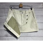 Free People New  We The Free Wynne Vegan Leather Mini Skirt Bone White Cream 31 Photo 2