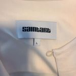 Saint Art Tuckernuck Isabel Satin Long Sleeve Midi Dress Ivory Modest Minimalist Size L Photo 7