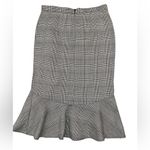 Houndstooth ruffle midi skirt Blue Size 12 Photo 1