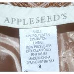 appleseed's Ladies Neutral Striped Open Front Blazer Jacket Size 8 Office Career Photo 8