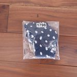 ASOS DESIGN Navy Polka Dot Ruffle Bikini Bottoms Swimsuit Size US 6 Blue Photo 4