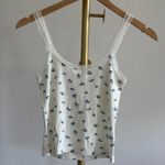 SKIMS  Soft Lounge Lace Cami in Blue Garden Print, Size X-Small Photo 7