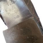 Talbots  Brown Leather Croc Embossed Riding Horse Bit Boots size 8.5 Photo 8