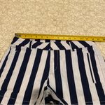 a.n.a  Twill Short Women’s Blue and White Striped Shorts Size 2 Photo 6