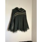 Wooden Ships  Mohair Wool Blend Cowl Neck Poncho Shawl S M Photo 3