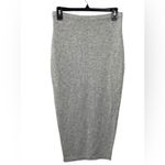 NEW SER.O.YA Gray Knit Midi Skirt Small Medium S/M Photo 1