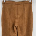Spanx Faux Suede Flare Pants in Rich Caramel Seamed Pull On 20323R Size Large Photo 6
