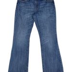 Gap  Long & Lean Flare Jeans Women's 8A Blue Stretch Y2K Low Rise Denim Photo 0