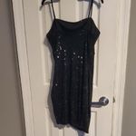 Honey and Rosie  Sparkling Black Mini Dress Photo 2