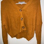 Burnt Orange Button Down Sweater Size M Photo 0