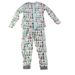 HonestBaby Organic Cotton Holiday Feelin' Pine Jammies Pajamas Large Photo 6