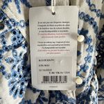Sezane South Blouse Embroidered Floral Eyelet Blouse Summer French Blouse US 6 Photo 4