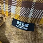 Jolie & Joy by FCT Yellow/Brown Retro Y2K Plaid Mini Skirt with Belt NWT Yellow Size L Photo 5