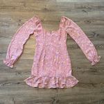Likely  Pink Lyssa Floral Ruffle Long Sleeve Mini Dress Spring Women's size 4 Photo 1