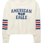 American Eagle  Knit Crewneck Graphic Sweater  Relaxed Comfort Fit Women's Small Photo 1