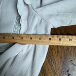 None NWOT Elegant Gray Dress with Lace Trim L Photo 4