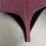 Show Me Your Mumu Unreal Bodysuit Pink Shimmy Shine EUC Size Medium thong Photo 6