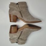 Rebecca Minkoff GRAY SUEDE LEATHER FRINGE ANKLE BOOTIES 8M Photo 2