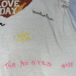 Pam & Gela Y2K Vibe Love Day Embroidered Tee Shirt Size Small Juicy Couture Photo 3