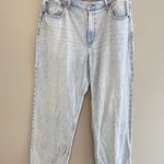Abercrombie & Fitch The Loose High Rise Jeans Light Wash Size 16 Photo 0