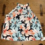 Cupshe Women's Halterneck Sleeveless Orange Floral Blouse Size Photo 1