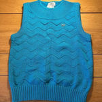 Lacoste NWT old stock vintage izod large teal sweater vest Photo 0