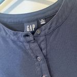Gap  Navy Blue Tiered Dress cotton tunic 3/4 length sleeves size medium Photo 1