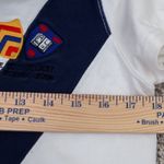 Rugby Ralph Lauren White Polo Shirt Blue Collar Game To The Last 2004‎ Medium Photo 11