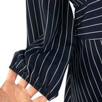 19 Cooper Medium A-Line Mini Dress Striped V-Neck 3/4 Sleeves Button-Up Lined Photo 3