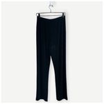 Chico's Chico’s Travelers Classic No Tummy Fluid Knit High Rise Pants Black Sz XL Photo 3