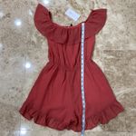 Lovers + Friends  Quincy Off the Shoulder Romper. Size Xs. Coral. NWT Photo 3