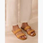 Tan Nude Braided Tan Women's Sandals Size 8 Photo 7