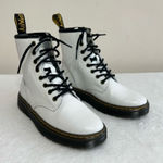 Dr. Martens White Zavala Combat Boots Lace Up 6 Women Photo 0