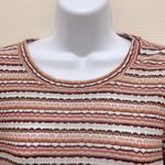 Liverpool  Los Angeles Abstract Stripe Puff Sleeve Top Photo 3