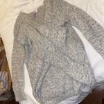Gray Cross Front Front Sweater Photo 1
