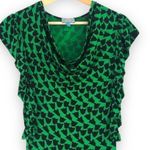 Plenty By Tracy Reese - Green and Black Floral Ruffle Dress - P/S Photo 2