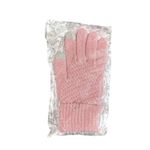 Knitted Tech Friendly Gloves in Pink Photo 2