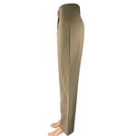 Princess Polly Women's Brown Tan Striped Pleated Straight Trousers Dress Pants 2 Photo 1