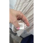 Ellison  Striped‎ Blouse Grommet Detail 3/4 Sleeve V-Neck Top Size L Photo 3