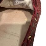 Michael Kors  red snakeskin bow driving loafers moccasins slip on shoes size 8.5 Photo 5