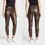 L'Agence L’AGENCE Margot High Rise Foil Cheetah Print Jeans Women’s 25 Photo 1