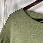Caslon  Women's 3X Green & White Striped Long Sleeve Pullover Knit‎ Sweater Photo 2